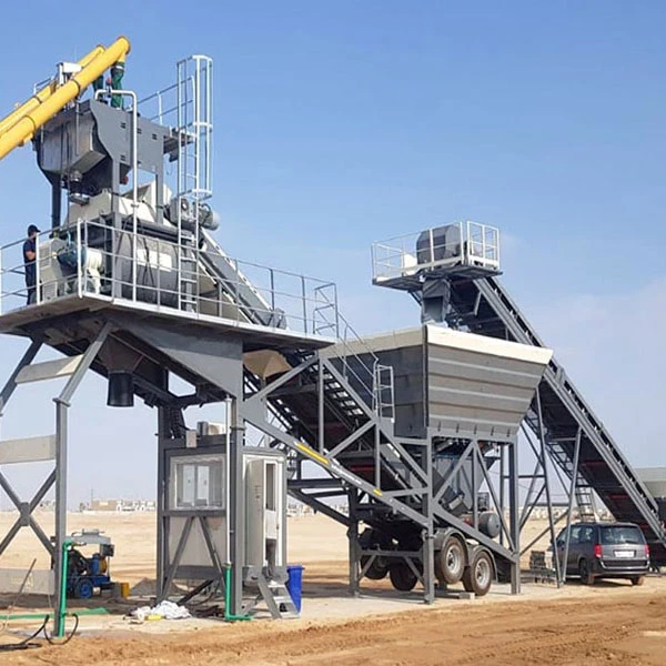 Mobile Wet Concrete Batching Plant